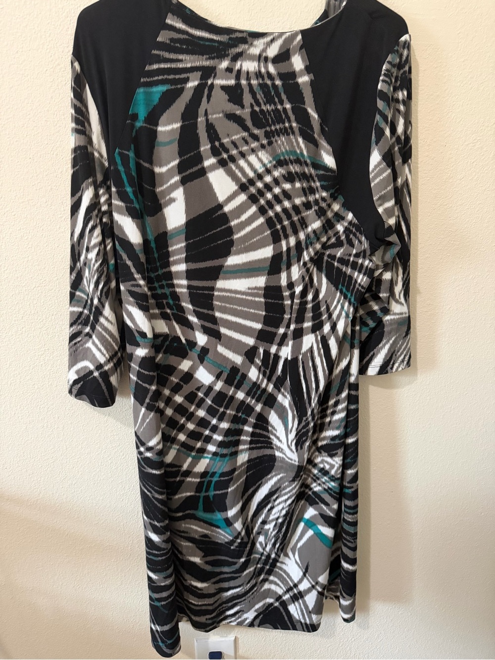 Chicos Maxi Dress Long Sleeve Plus Size Women's